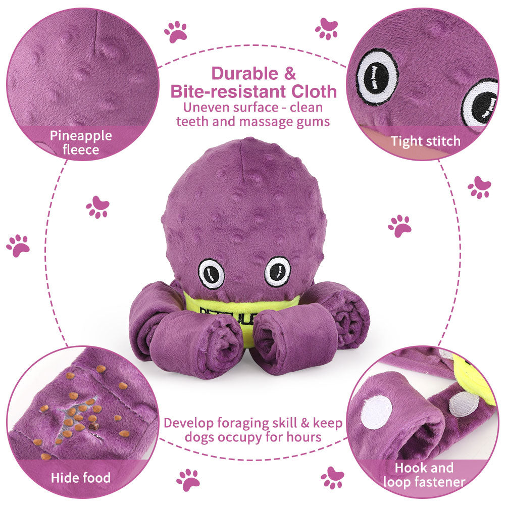 Cute Octopus Snuffle Toy for Smart Happy Dogs