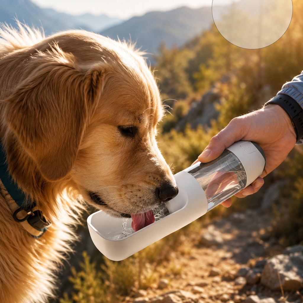 Convenient Dog Water Bottle for Hiking and Road Trips