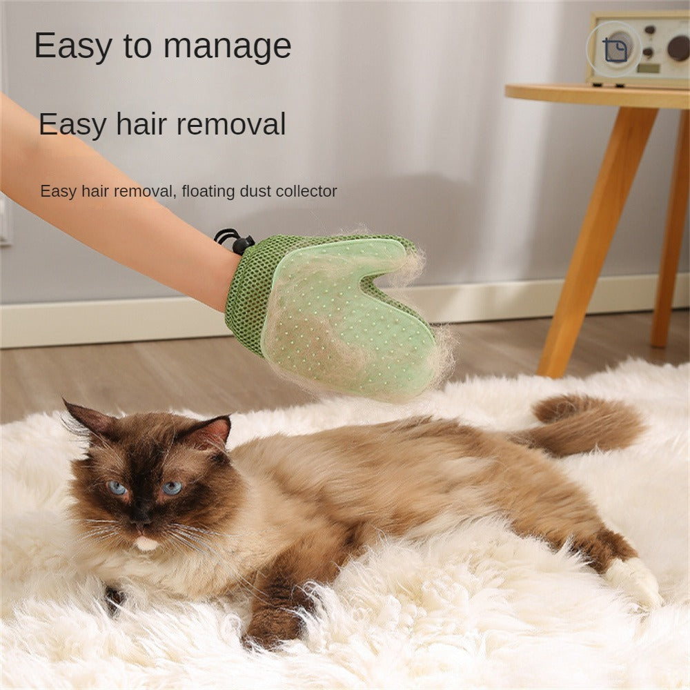 Gentle Pet Grooming Glove for Easy Fur Removal