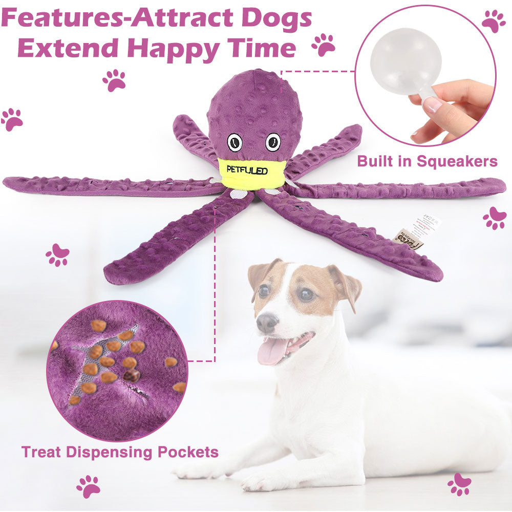 Cute Octopus Snuffle Toy for Smart Happy Dogs