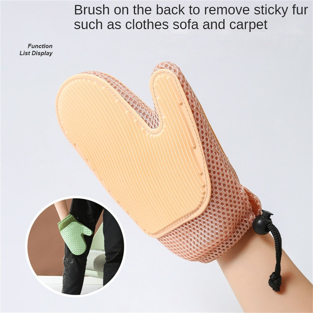 Gentle Pet Grooming Glove for Easy Fur Removal