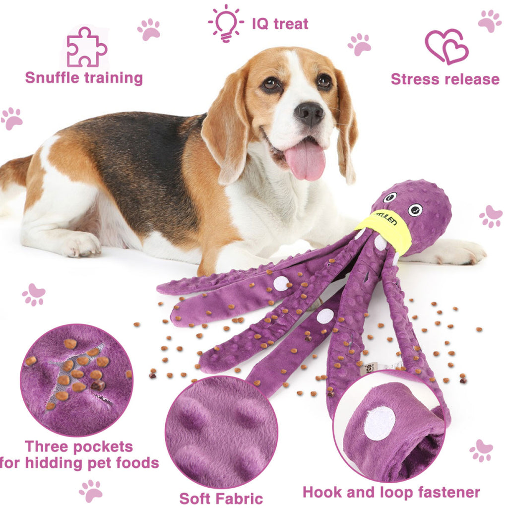 Cute Octopus Snuffle Toy for Smart Happy Dogs