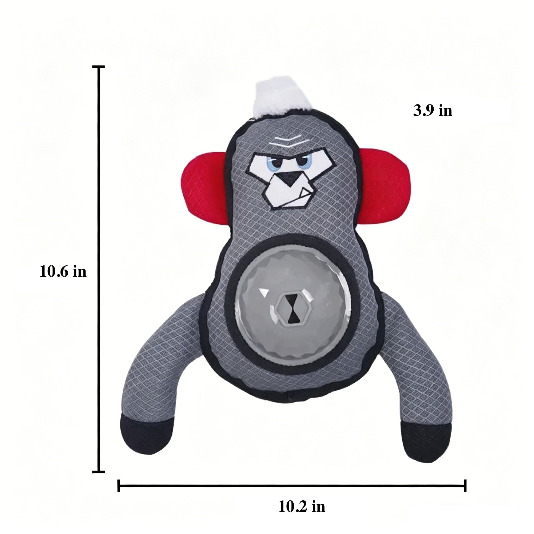 Bite Resistant Gorilla Toy with Fun Crinkle Sounds