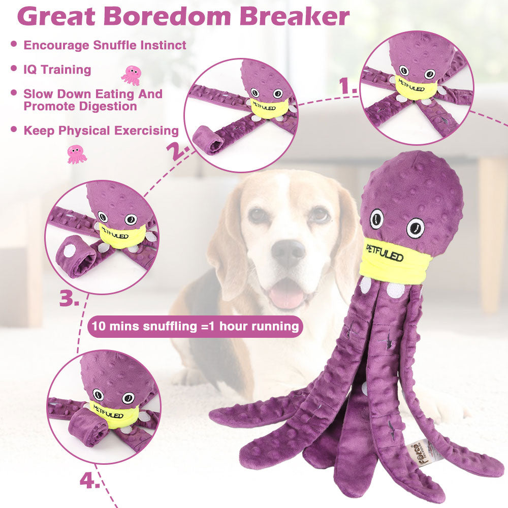 Cute Octopus Snuffle Toy for Smart Happy Dogs