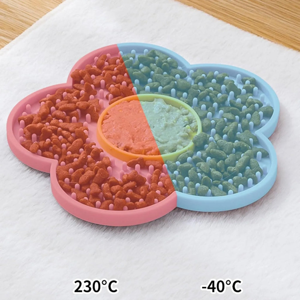 Silicone Flower Lick Mat for Fun Feeding Time