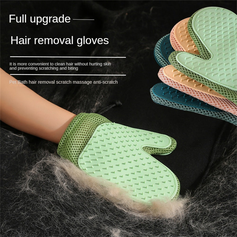 Gentle Pet Grooming Glove for Easy Fur Removal